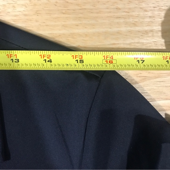 Vtg 40s/50s CasualMaker by Sy Frankel Black Fit N Flare Day Dress S / M - Picture 12 of 16